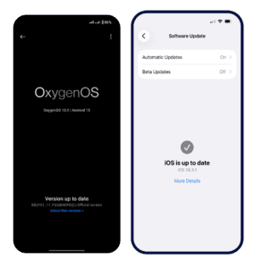 iOS update screen